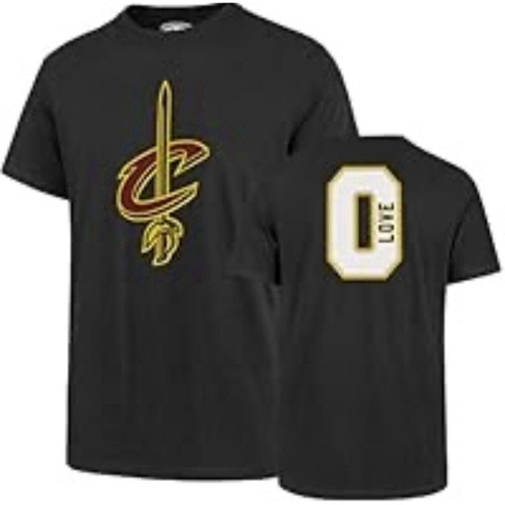 OTS NBA Cleveland Cavaliers Men's Player Rival Tee, Kevin Love, Charcoal Large